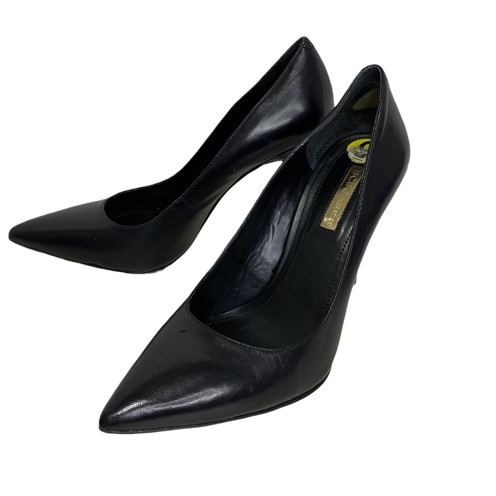 BCBGeneration Black Leather Pump - Size 9